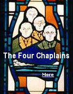 The four Chaplains on the Dorchester, a U.S. Army troopship, gave up their life jackets so that others would live when the ship was hit by a torpedo.